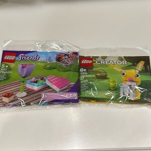 LEGO Easter Unopened Friends and Creator Building Sets - Floral and Bunny Rabbit